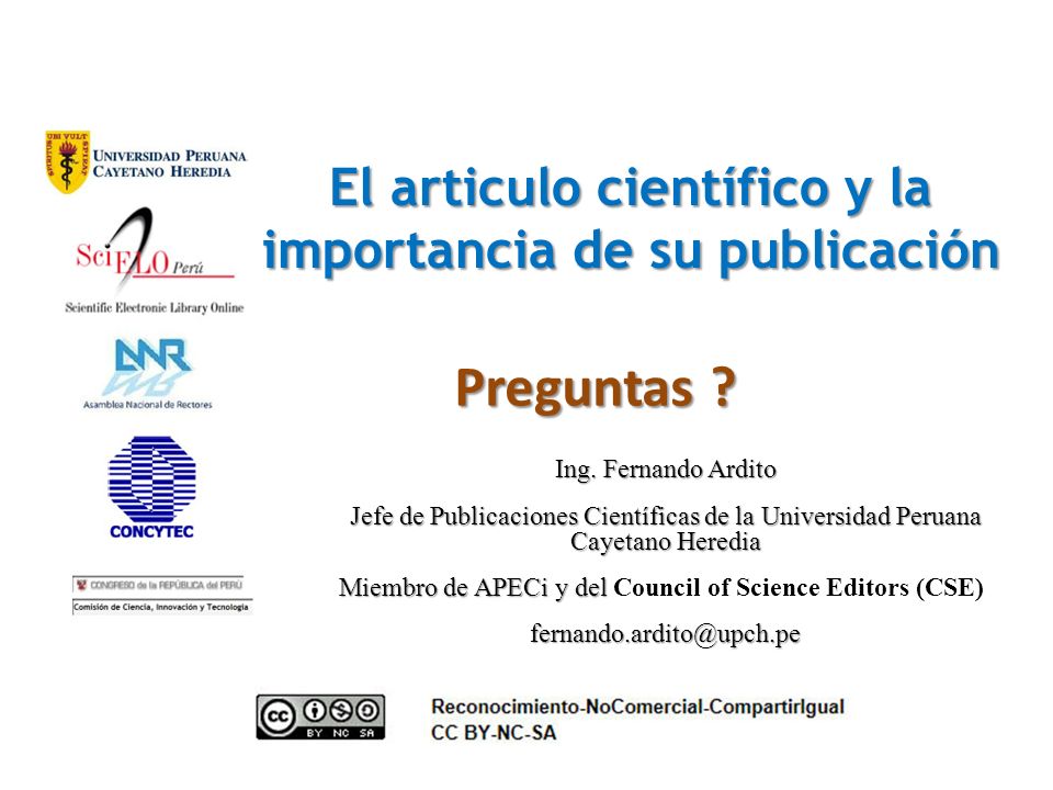El articulo científico y la importancia de su publicación