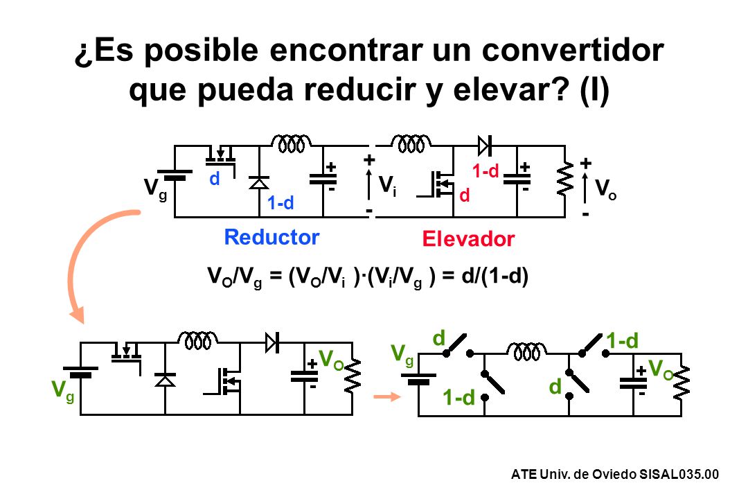 ¿Es posible encontrar un convertidor que pueda reducir y elevar (I)