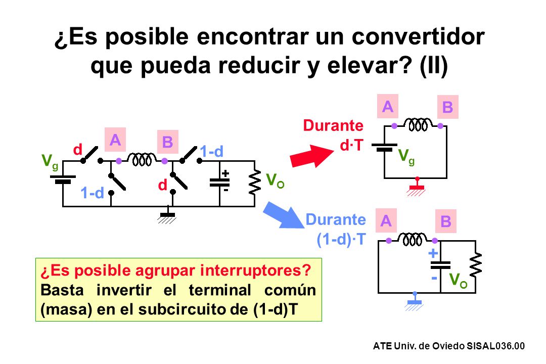 ¿Es posible encontrar un convertidor que pueda reducir y elevar (II)