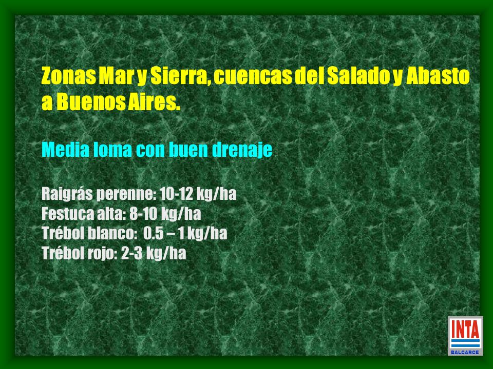 Zonas Mar y Sierra, cuencas del Salado y Abasto a Buenos Aires.