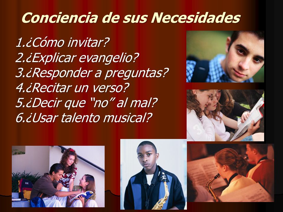 Conciencia de sus Necesidades