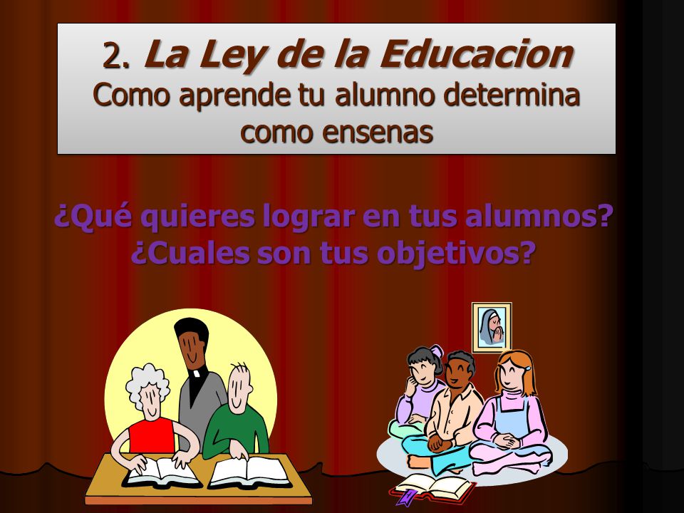 ¿Qué quieres lograr en tus alumnos ¿Cuales son tus objetivos