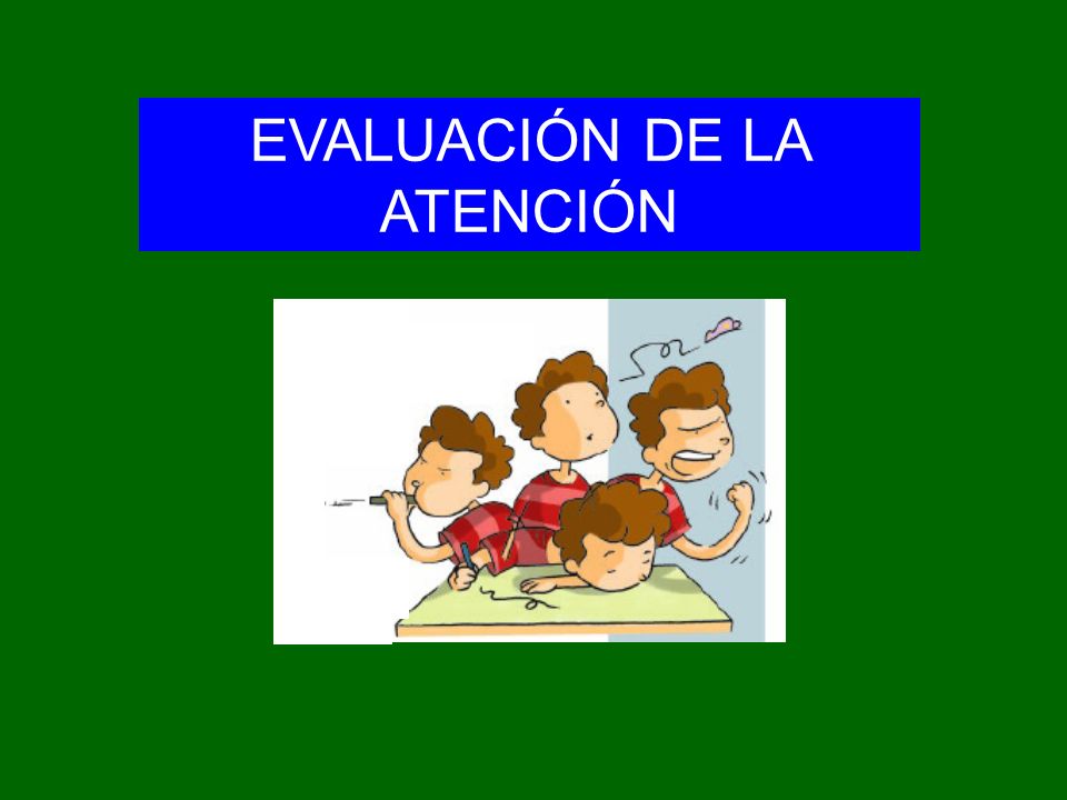 EVALUACIÓN DE LA ATENCIÓN