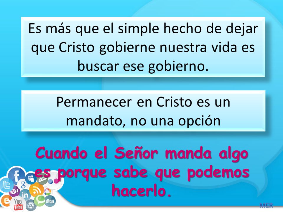 Cuando el Señor manda algo es porque sabe que podemos hacerlo.