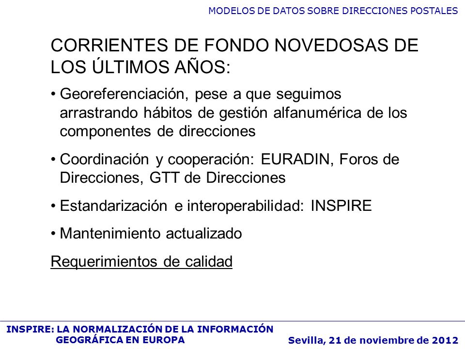 CORRIENTES DE FONDO NOVEDOSAS DE LOS ÚLTIMOS AÑOS: