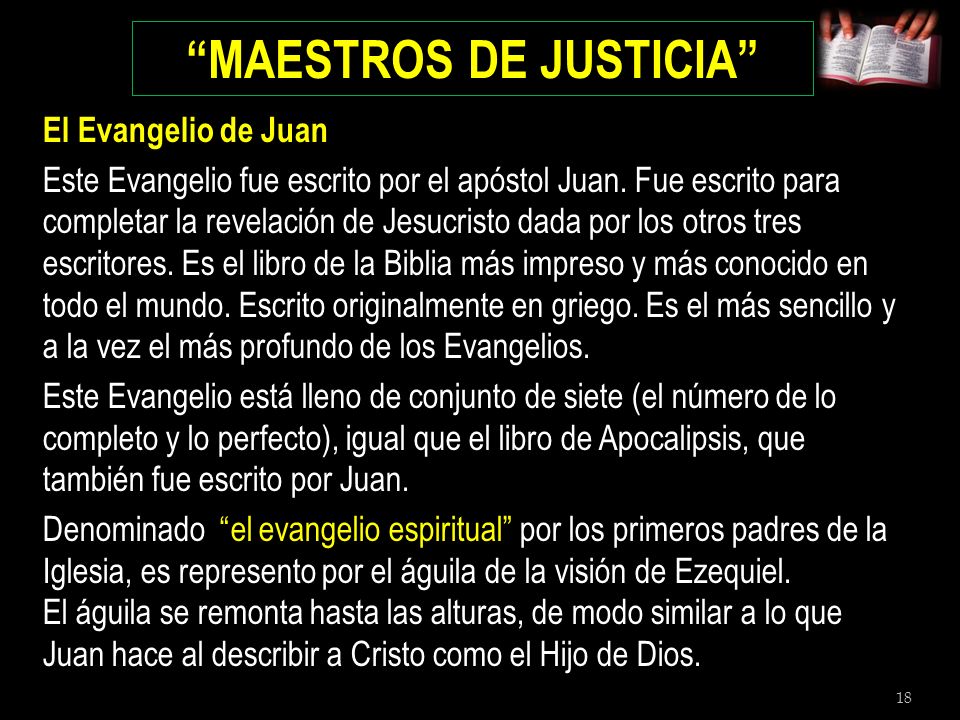 MAESTROS DE JUSTICIA
