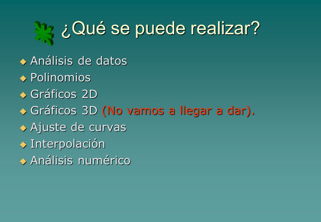 ¿Qué se puede realizar Análisis de datos Polinomios Gráficos 2D