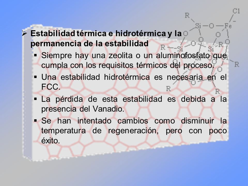 Estabilidad térmica e hidrotérmica y la permanencia de la estabilidad