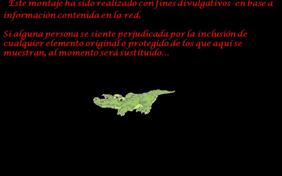 Este montaje ha sido realizado con fines divulgativos en base a información contenida en la red.