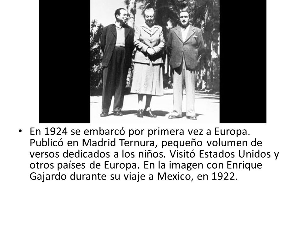 En 1924 se embarcó por primera vez a Europa
