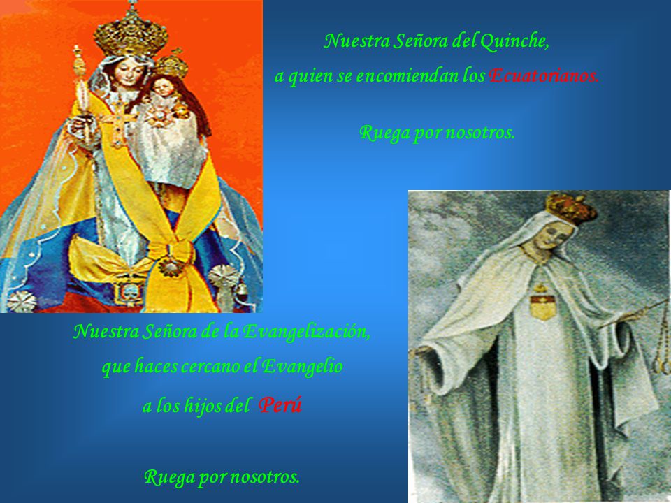 Nuestra Señora del Quinche, a quien se encomiendan los Ecuatorianos.
