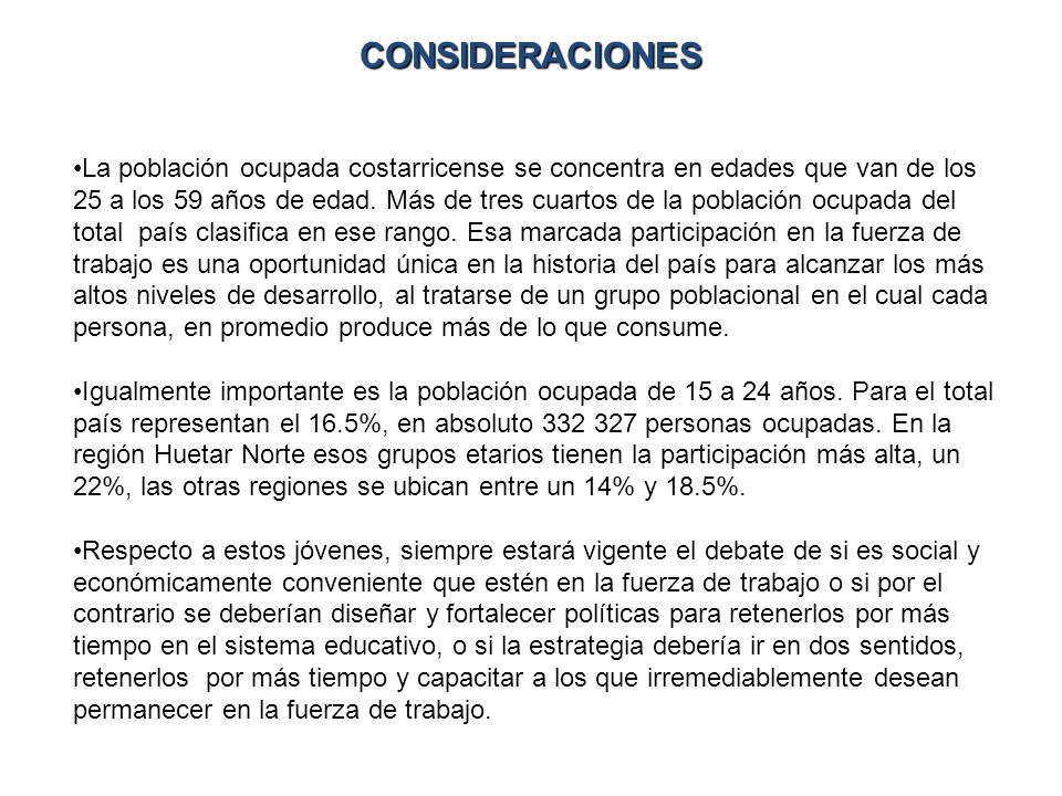 CONSIDERACIONES