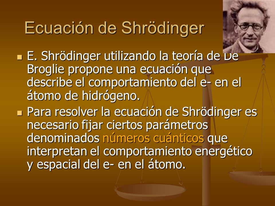 Ecuación de Shrödinger
