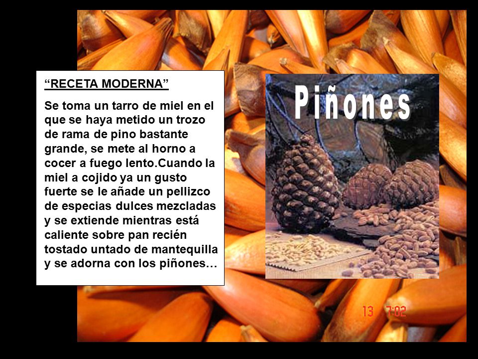 Piñones RECETA MODERNA