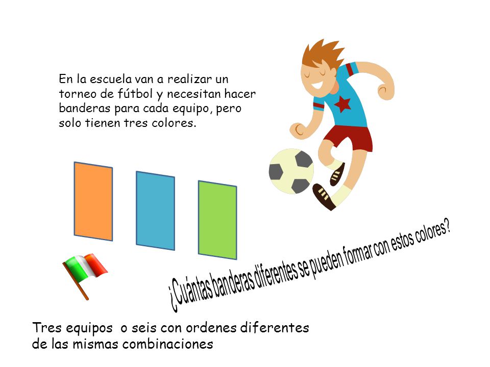 Tres equipos o seis con ordenes diferentes de las mismas combinaciones