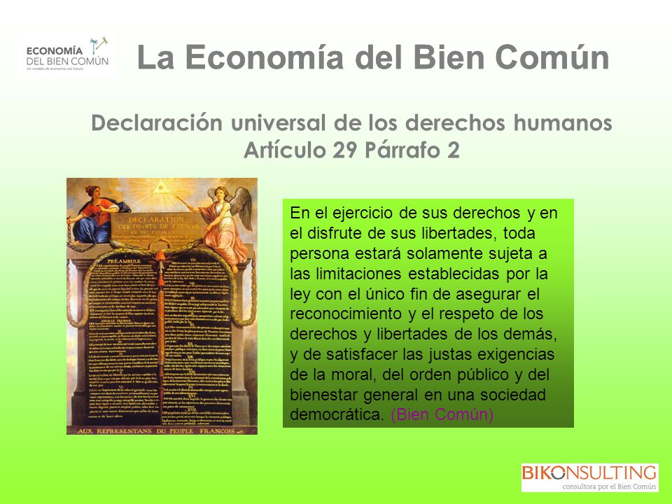 La Economía del Bien Común La Economía del Bien Común
