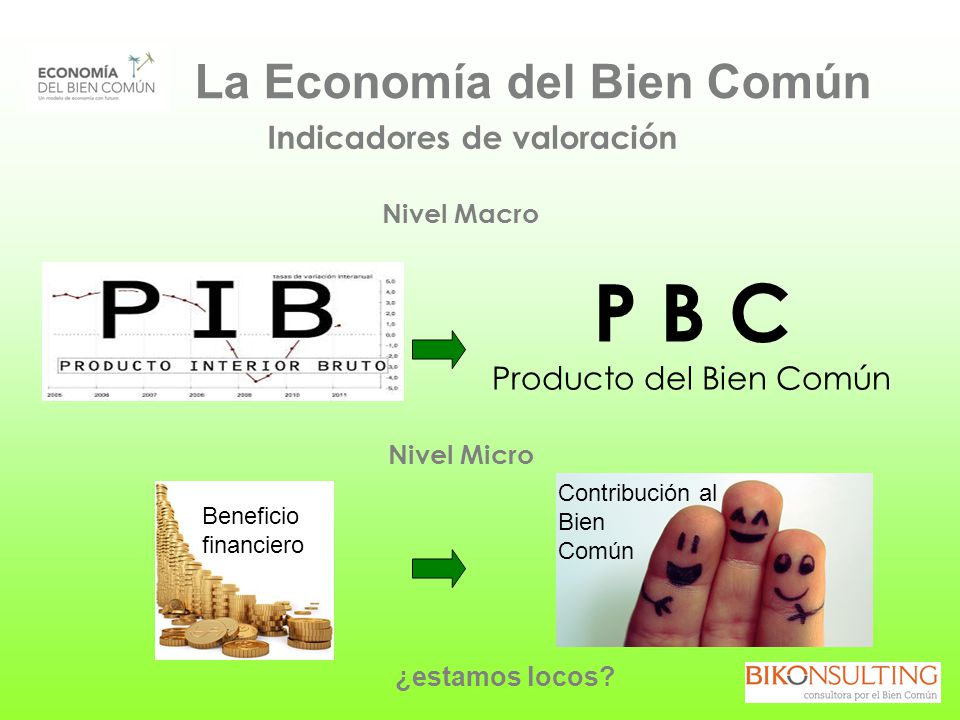 La Economía del Bien Común Indicadores de valoración