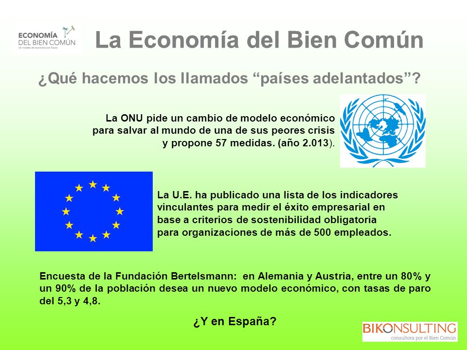 La Economía del Bien Común La Economía del Bien Común