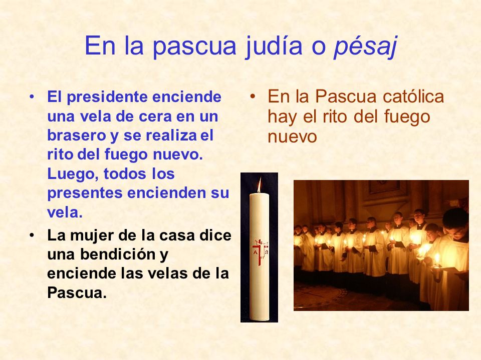 En la pascua judía o pésaj