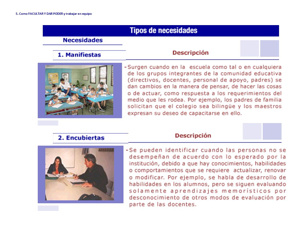 5. Como FACULTAR Y DAR PODER y trabajar en equipo