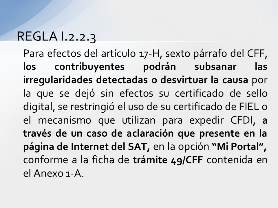 REGLA I.2.2.3