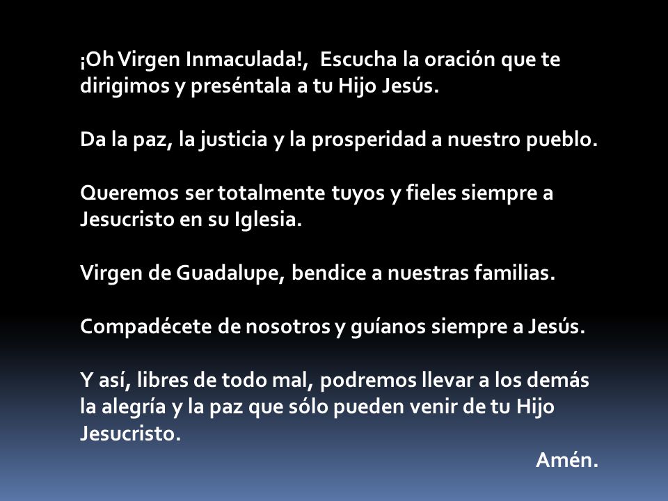 Da la paz, la justicia y la prosperidad a nuestro pueblo.