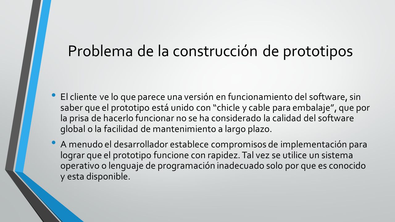 Problema de la construcción de prototipos
