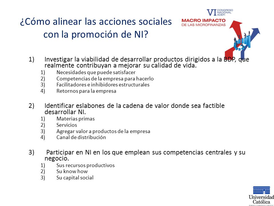 ¿Cómo alinear las acciones sociales con la promoción de NI