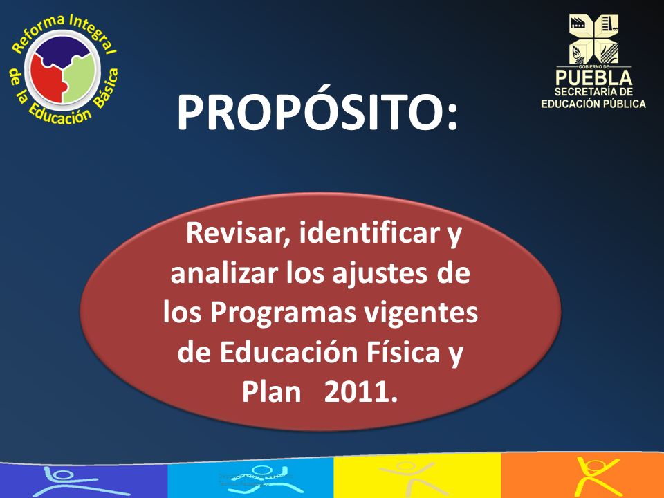PROPÓSITO: Revisar, identificar y analizar los ajustes de los Programas vigentes de Educación Física y Plan