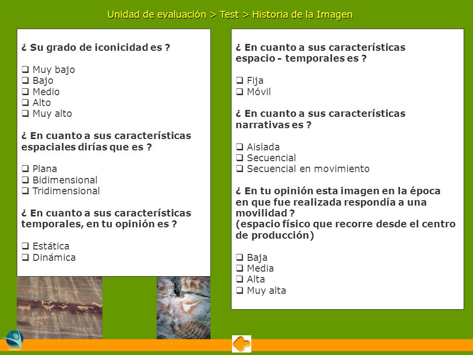 Unidad de evaluación > Test > Historia de la Imagen