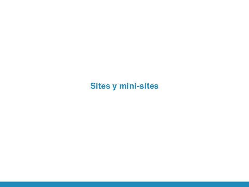 Sites y mini-sites