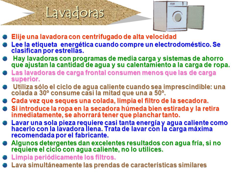 Lavadoras Elije una lavadora con centrifugado de alta velocidad