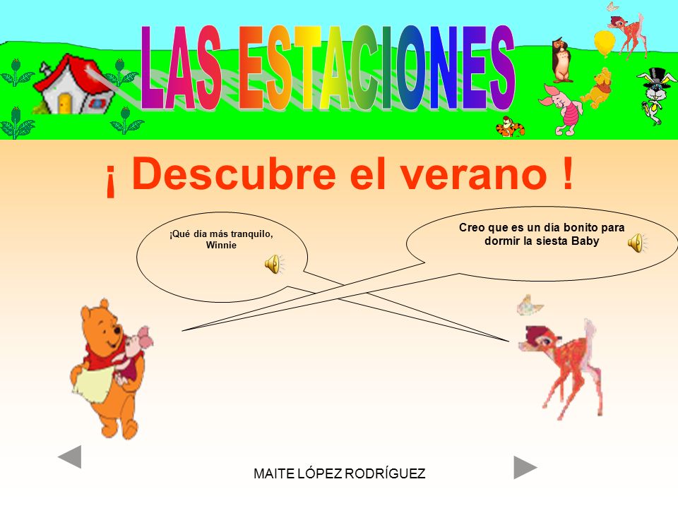 ¡ Descubre el verano ! LAS ESTACIONES MAITE LÓPEZ RODRÍGUEZ