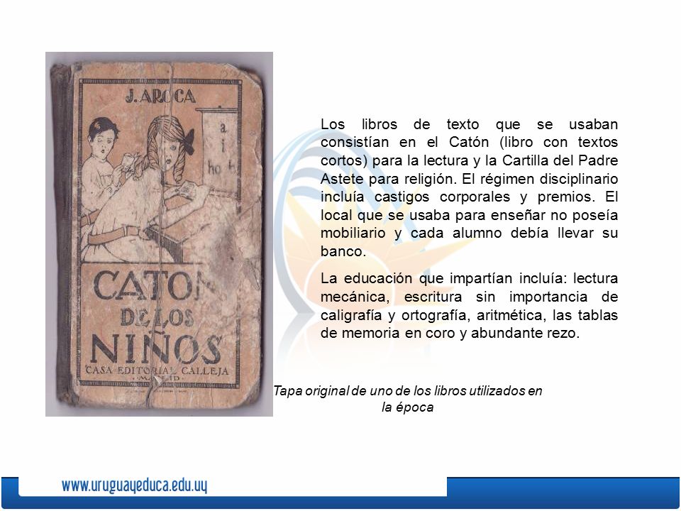 Tapa original de uno de los libros utilizados en la época