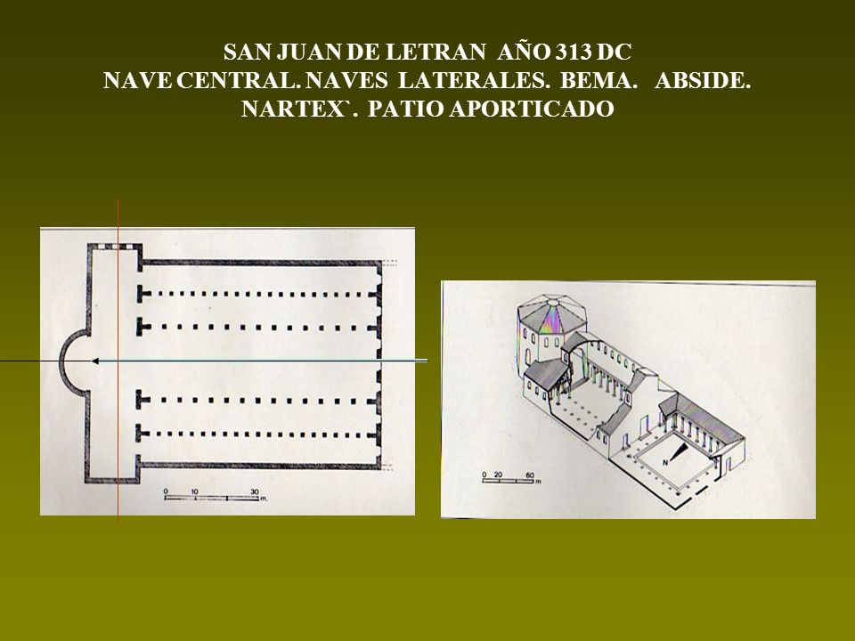 SAN JUAN DE LETRAN AÑO 313 DC NAVE CENTRAL. NAVES LATERALES. BEMA