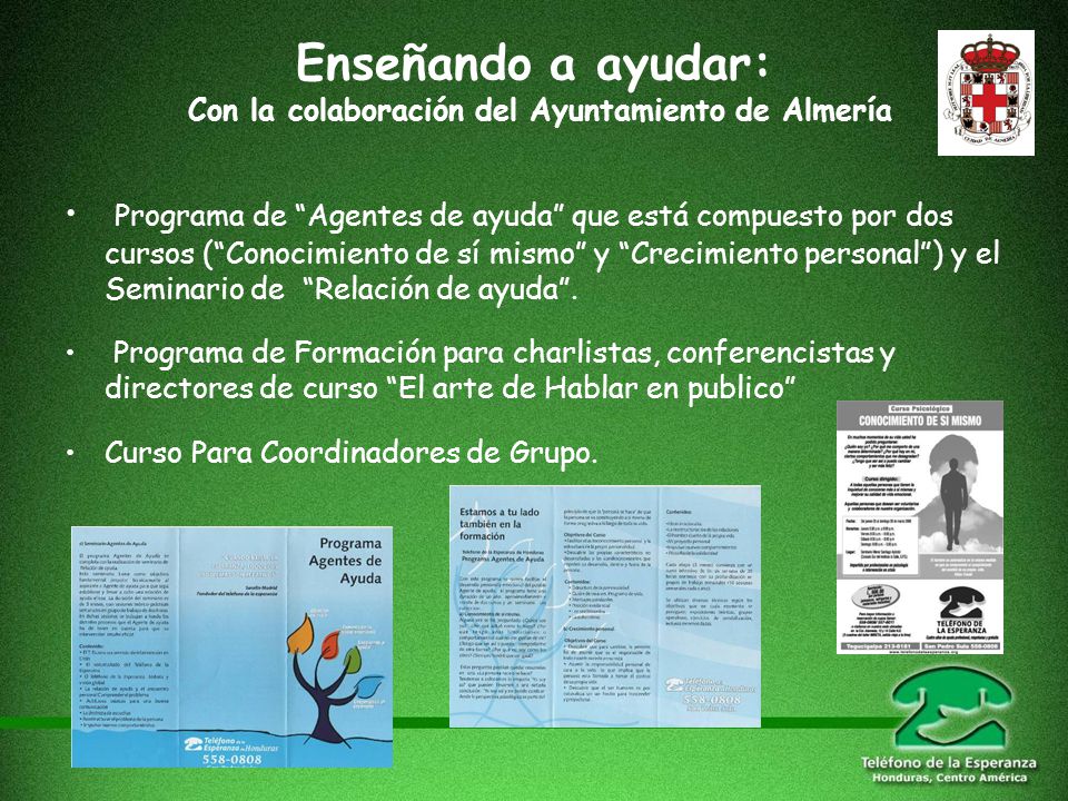 Enseñando a ayudar: Con la colaboración del Ayuntamiento de Almería