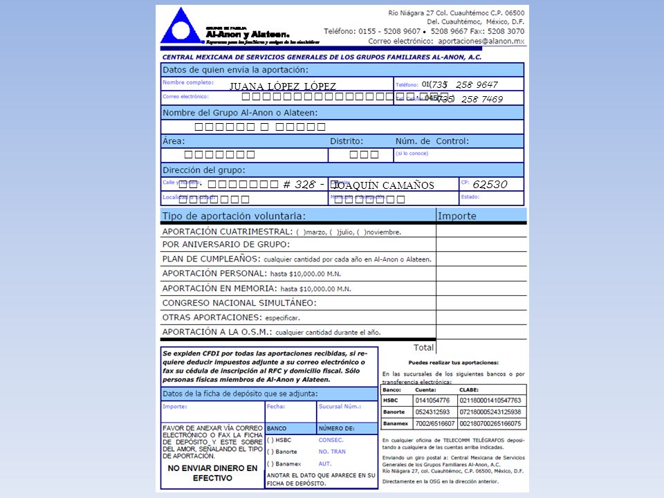 Escribir el nombre del municipio donde se localiza el grupo.