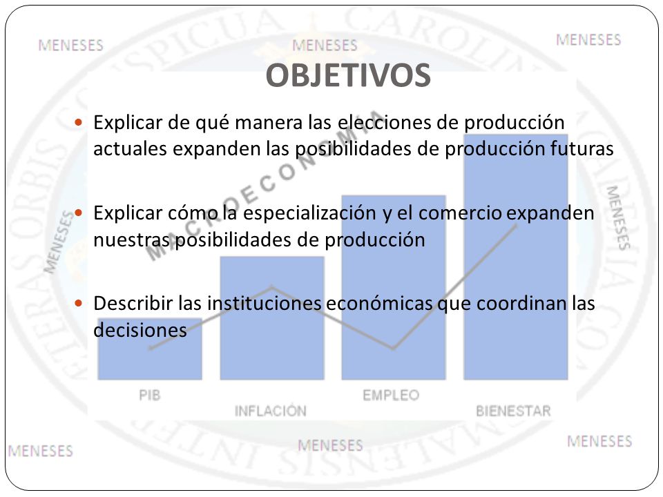 OBJETIVOS Explicar de qué manera las elecciones de producción actuales expanden las posibilidades de producción futuras.