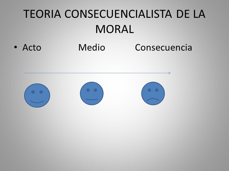 TEORIA CONSECUENCIALISTA DE LA MORAL
