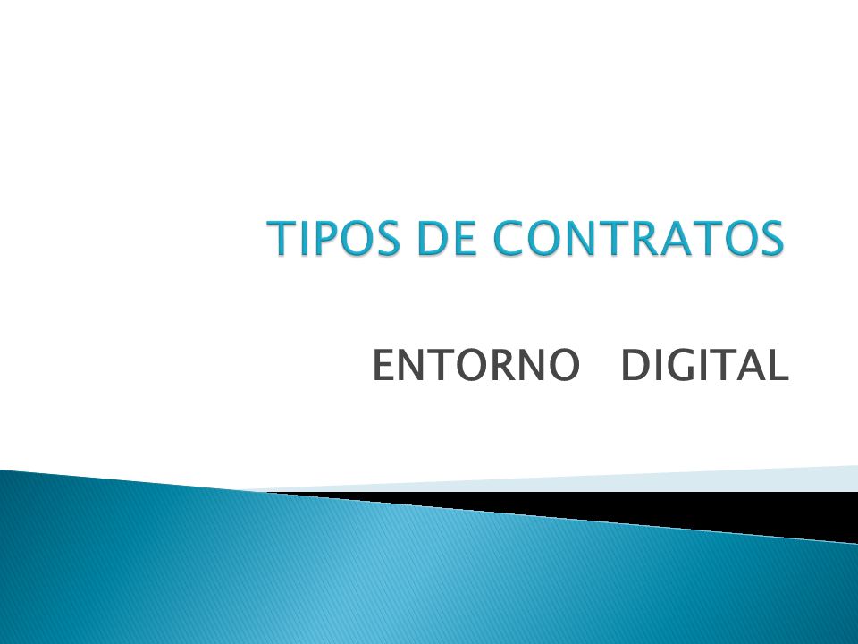 TIPOS DE CONTRATOS ENTORNO DIGITAL CARÁTULA 1.-INDAUTOR