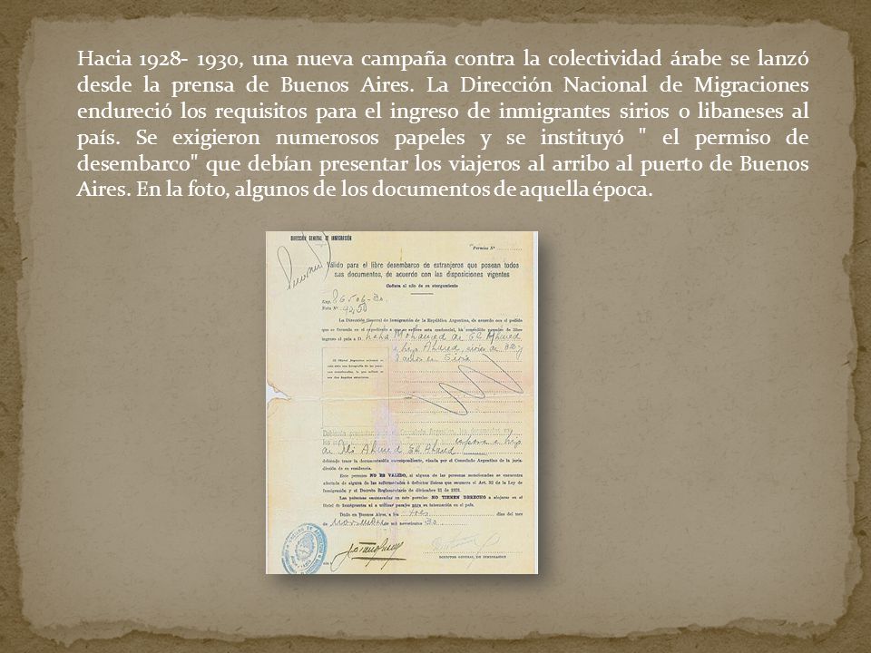 Hacia , una nueva campaña contra la colectividad árabe se lanzó desde la prensa de Buenos Aires.