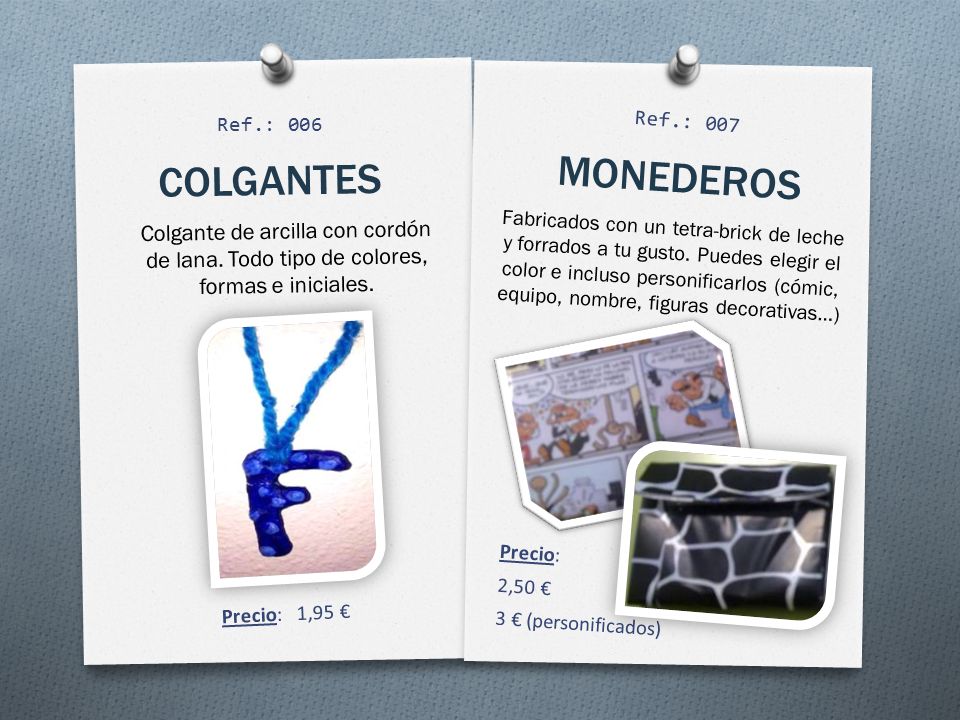 Ref.: 006 Ref.: 007. COLGANTES. MONEDEROS. Colgante de arcilla con cordón de lana. Todo tipo de colores, formas e iniciales.