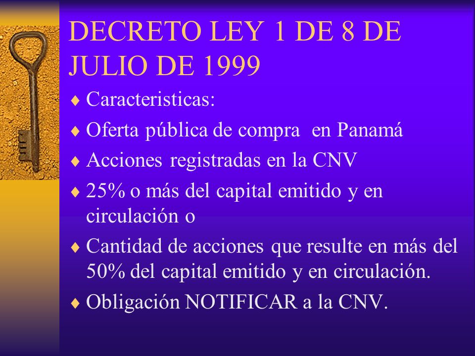 DECRETO LEY 1 DE 8 DE JULIO DE 1999