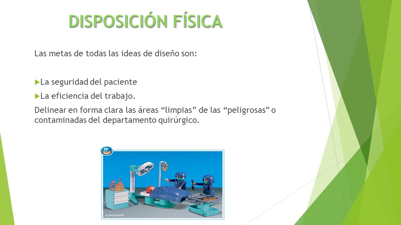 DISPOSICIÓN FÍSICA Las metas de todas las ideas de diseño son: