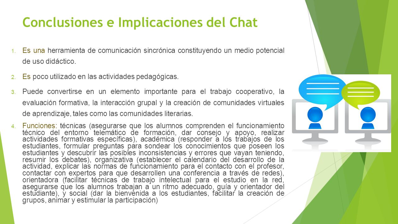 Conclusiones e Implicaciones del Chat