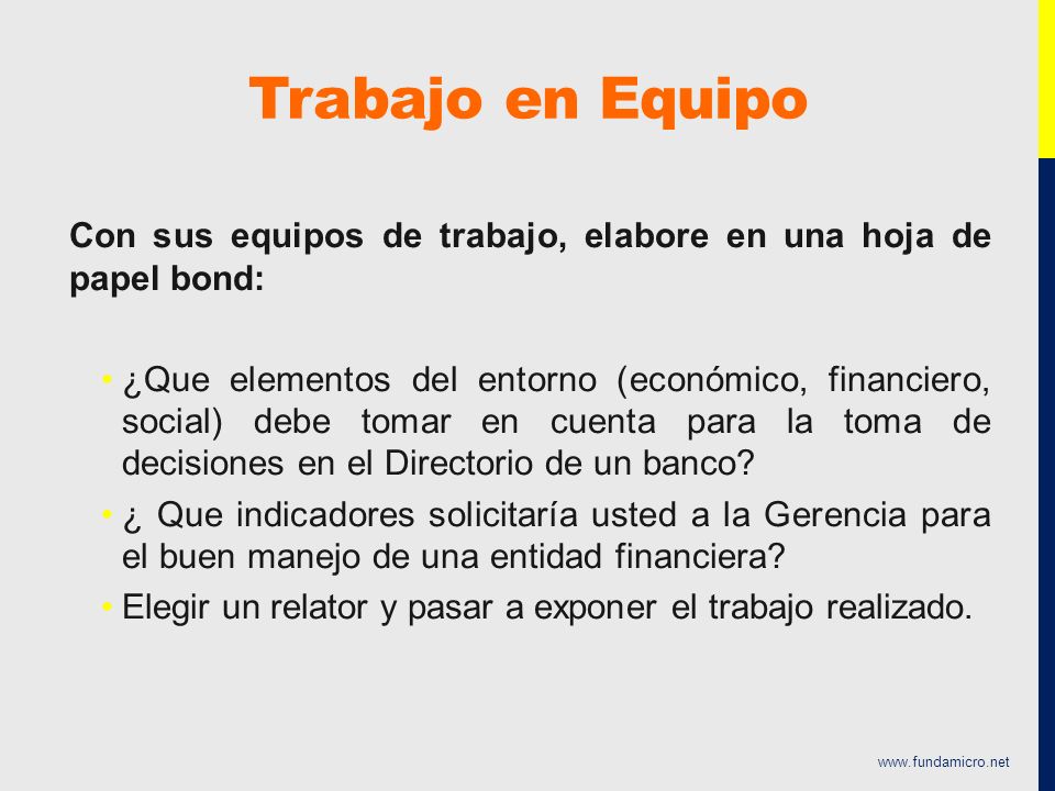 Trabajo en Equipo Con sus equipos de trabajo, elabore en una hoja de papel bond: