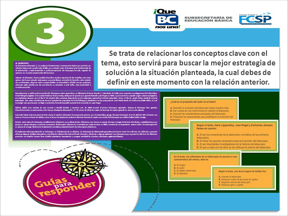 Se trata de relacionar los conceptos clave con el tema, esto servirá para buscar la mejor estrategia de solución a la situación planteada, la cual debes de definir en este momento con la relación anterior.