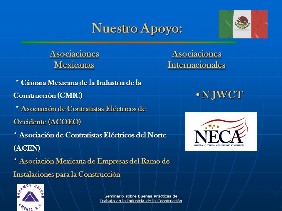 Asociaciones Mexicanas Asociaciones Internacionales