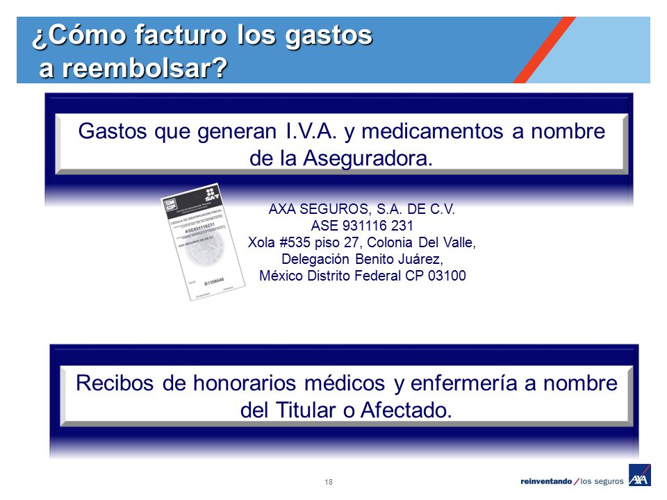 ¿Cómo facturo los gastos a reembolsar