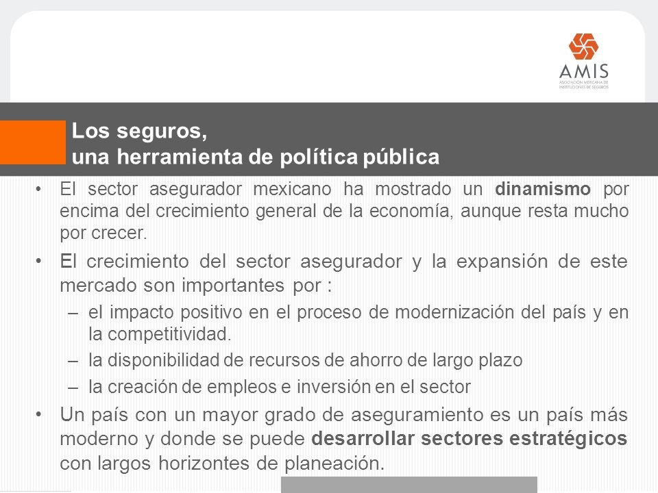 Los seguros, una herramienta de política pública